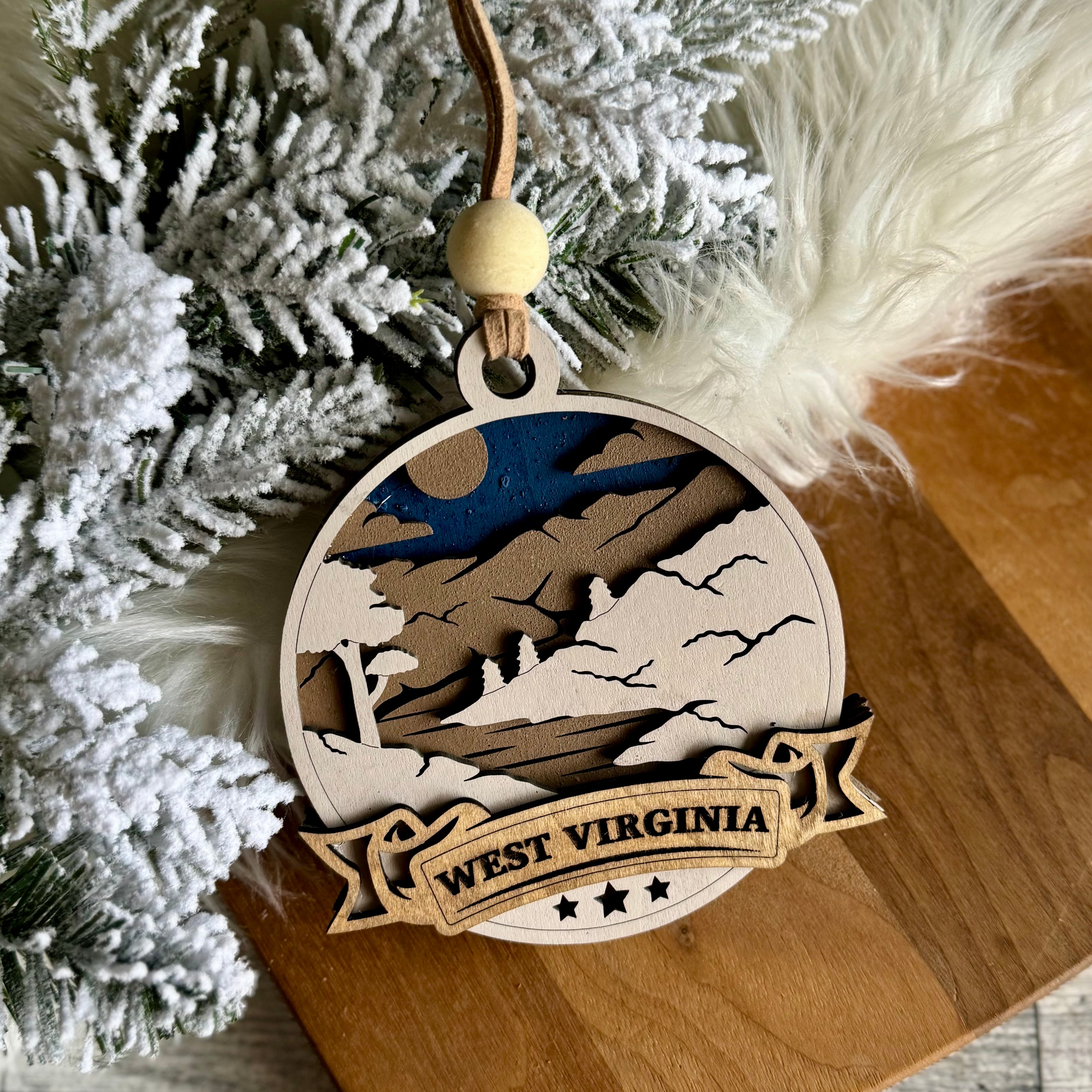 WEST VIRGINIA 3D ORNAMENT