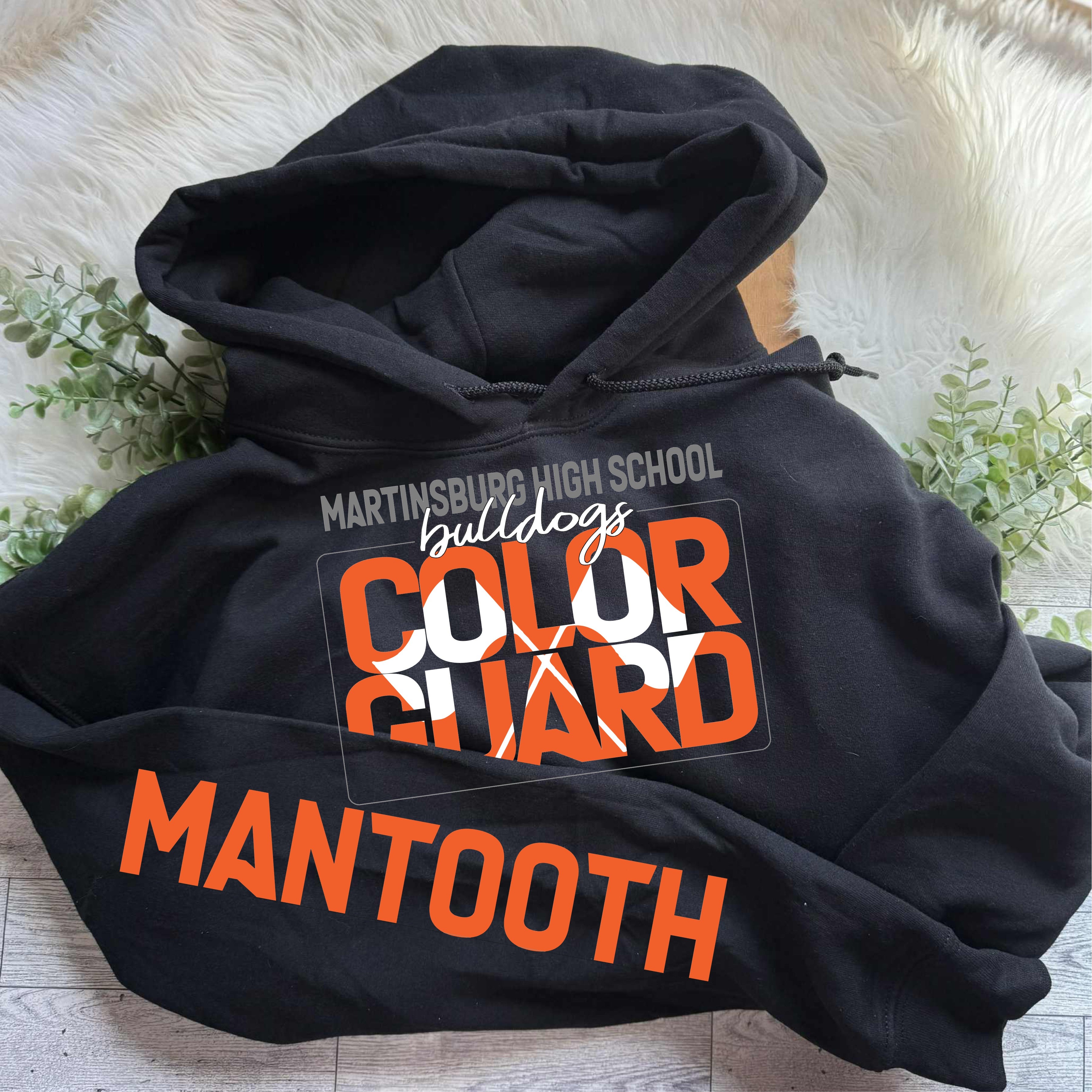 MHS BULLDOG BAND COLOR GUARD FLAG HOODIE