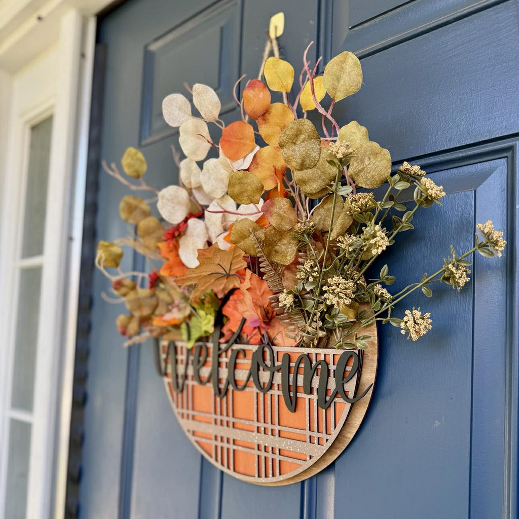 FLOWER HOLDER WELCOME DOOR HANGER
