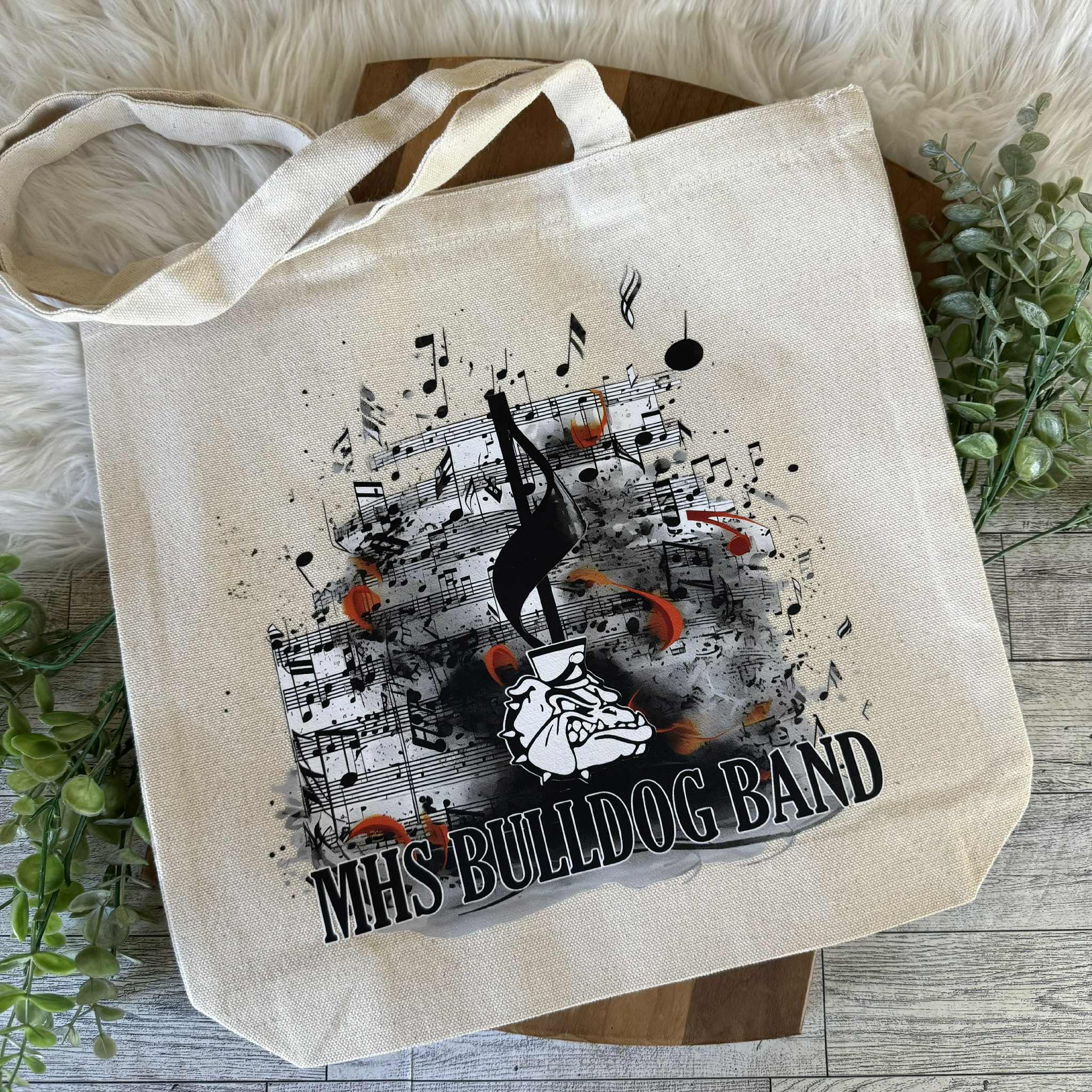 MHS BULLDOG BAND TOTE BAG