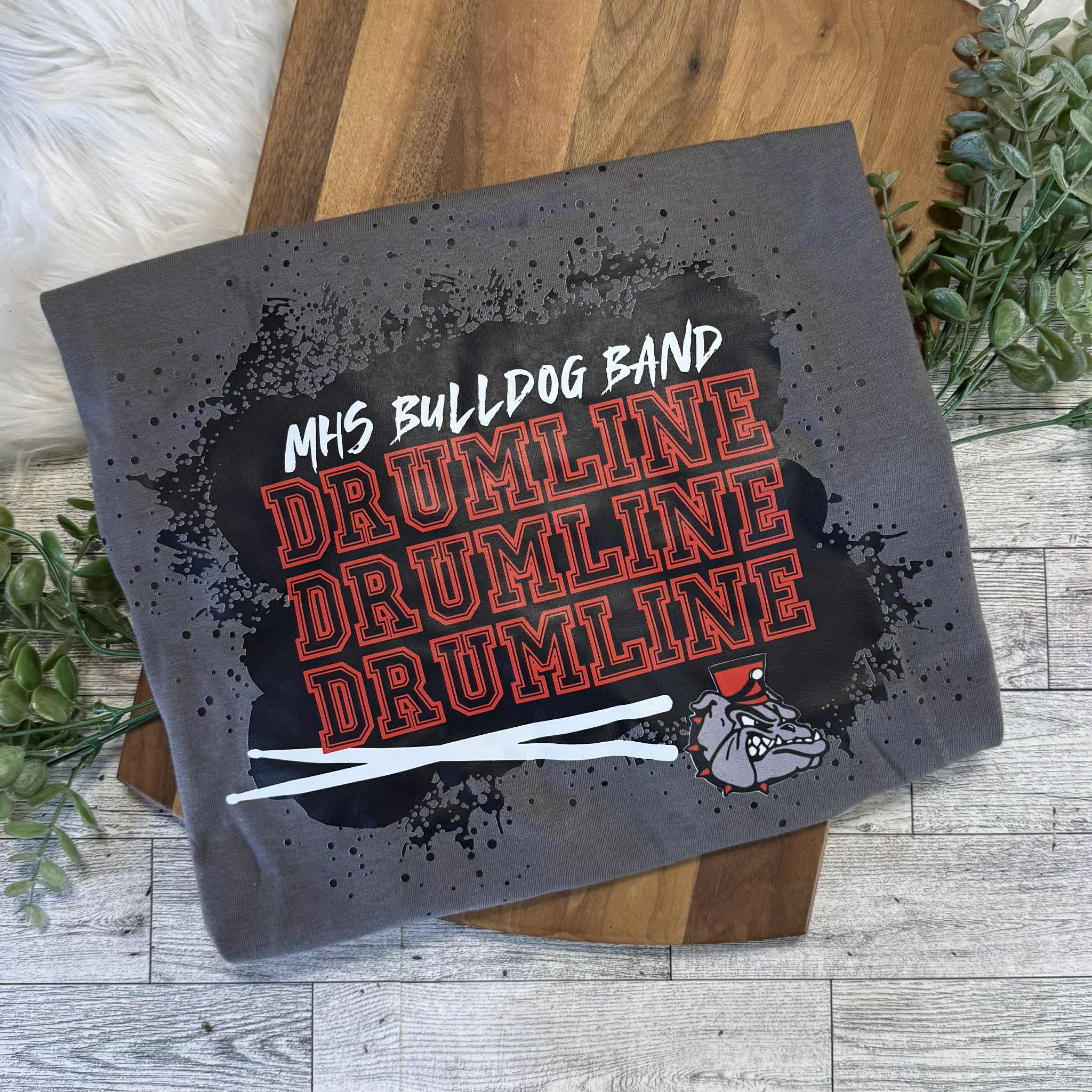 MHS BULLDOG BAND DRUMLINE SPLATTER